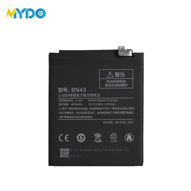 Mobile Phone Battery for BN54 BN52 BM22 3000mAh 4.4V 6 Months Warranty Replacement for Note 9 Note 9S Note 9 Pro