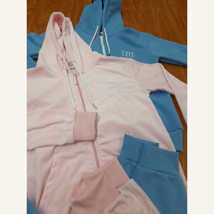 Conjunto de pantalones de chándal con capucha de algodón 100% para hombre, Jersey esencial de alta calidad, ropa de calle, chándales, patrón sólido, característica de maternidad - Product Image 2