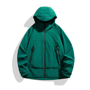 Veste Softshell Imperméable à Fermeture Éclair pour Hommes, Fabriquée sur Mesure, Confortable, Élégante, Coupe-Vent, Vente en Gros, Séchage Rapide, Respirante - Product Image 3