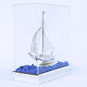 Sculpture maritime classique à thème nautique moderne élégante décoration de navire faite à la main pour bureau mariage à domicile avec touche nautique - Product Image 2