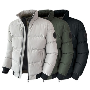 Chaquetas de talla grande para hombre, moda para hombre, nuevo diseño puffer de invierno, Chaqueta brillante acolchada cálida, venta al por mayor, chaqueta Bomber de burbujas - Product Image 1