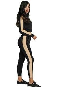 Conjunto Deportivo Informal de Dos Piezas para Mujer, Sudadera y Pantalón, Tejido Suave y Cómodo para Gimnasio, Aire Libre y Viajes - Product Image 3