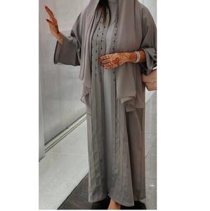 Ropa de fiesta ruso nítido impreso Abaya árabe Kaftan Abaya estilo Dubai tela de gama alta Kaftan Abaya vestido islámico Kaftan - Product Image 5