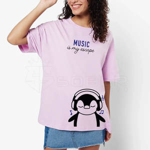Camiseta de gran tamaño para mujer superventas, manga corta a la moda con nuevo diseño para Uso en adultos - Product Image 1