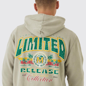 Sudadera con capucha térmica Unisex personalizada para invierno, sudaderas en blanco de algodón liso de gran tamaño, 100% algodón de talla grande para hombres, Unisex a granel - Product Image 3