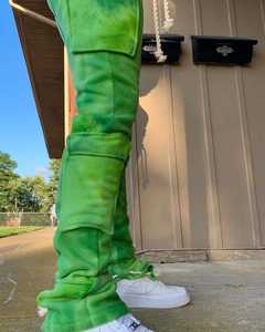 กางเกงกีฬาผ้าแคนวาสสำหรับผู้ชายกางเกงวิ่งแบบยืดหยุ่นแบบซ้อนกันกางเกงกีฬาผ้าใบสีสันสดใสแบบมีซิปสำหรับฤดูหนาวผลิตตามสั่ง2023 - Product Image 3