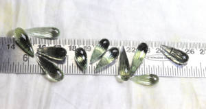 Lot de pierres précieuses améthyste verte à facettes naturelles Améthyste verte semi-précieuse d'Afrique du Sud Taille 21x7mm - Product Image 4