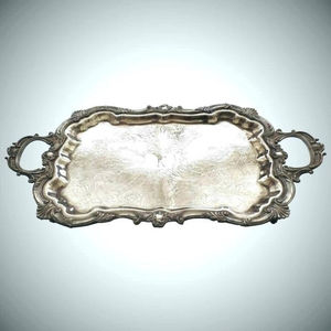 Plateau à nourriture en métal de grande taille au design moderne, plateau de service pour desserts fait à la main, idéal pour la restauration rapide et les repas élégants - Product Image 5