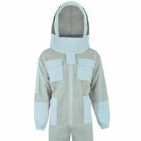 Recién llegado atractivo personalizado 3 capas Unisex ventilado traje de abeja apicultor apicultura ultraligero mono de abeja