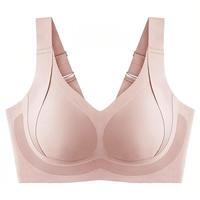 Soutien-gorge respirant sans couture grande taille pour femmes Anti-affaissement soutien élevé Push-Up Bralette hiver seconde peau décontracté intime