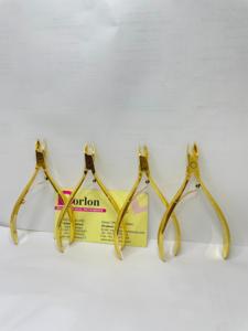 Pince à cuticules plaquée or de qualité durable Pince à ongles en acier durable Pince à ongles à ouverture large de la mâchoire - Product Image 3