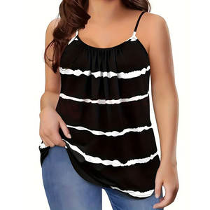 Meilleures ventes Débardeurs d'été décontractés pour femmes 100% coton Style unique Hauts respirants fabriqués en usine - Product Image 3