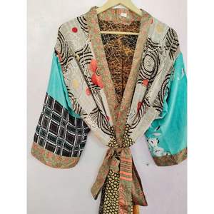 Handmade Bathrobe Beach Long Kimono Vintage Kimono Silk Kimono Rob <b>Women</b> Wear Night Maxi <b>Dress</b> Ethnic - Product Image 6