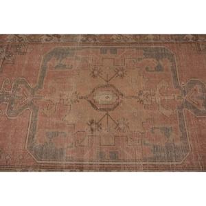 Tapis turc vintage 3,5x8 pieds (108x245 cm), tapis en laine rouge à pois - Product Image 5