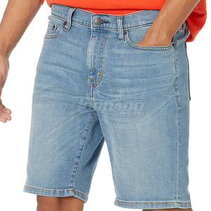 Lightweight Wholesale 100% Cotton Knitted Solid Casual <b>Jeans</b> Shorts Comfortable <b>Elastic</b> <b>Waist</b> <b>Men</b> <b>for</b> Online Sale - Product Image 2