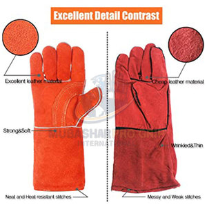 Wear Resistant Welding <b>Gloves</b> Palm Protection Welding <b>Gloves</b> Multi Functional Welding <b>Gloves</b> For Sale - Product Image 3