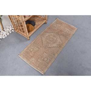 Rústico Beige lana ecológica tradicional Patchwork alfombra 150cm X 330cm hecho a mano Rectangular tejido plano felpa de látex de alta calidad - Product Image 2