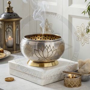 Brûleur d'encens Oud de qualité supérieure et support décoratif fabriqué à la main pour parfum de maison et diffuseur d'aromathérapie cadeau de l'Aïd - Product Image 1