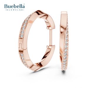 Pendientes de Plata de Ley 925 personalizados, aretes brillantes y sencillos para mujer, ropa de fiesta - Product Image 1