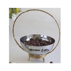 ชุดชามตกแต่ง 2 ขนาด รูปทรงกลม สีเงินและสีเขียว สำหรับเสิร์ฟของหวาน ราคาถูกที่สุด - Product Image 4