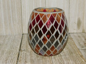 Portavelas de Cera de Abeja con Mosaico para Decoración del Hogar, Altamente Perfumado, Hecho a Mano, Estilo Moderno Navideño - Product Image 4