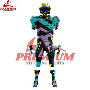 Nouveauté 2025, uniforme de football américain pour adultes de qualité supérieure, personnalisable, à la vente, 100% polyester, séchage rapide - Product Image 2