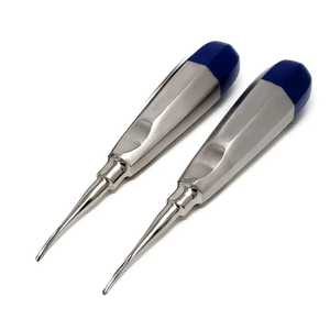 Juego de elevador de luxación Dental Manual curvo, 5 uds., elevadores de raíz quirúrgica, agarre ergonómico para extracción de dientes, certificado CE, OEM - Product Image 4