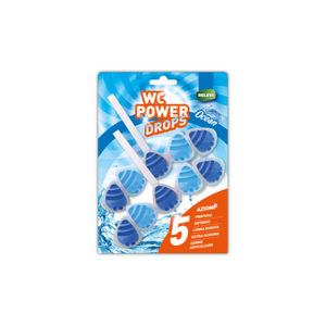 Gotas Sólidas para Inodoro WC Power Drops 2x55g, Aromatizante para Inodoro con Aroma a Océano Fresco y Acción de Limpieza Continua con Cada Descarga - Product Image 1