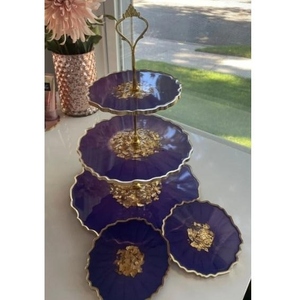 Base para Pastel de Resina Decorativa, Ecológica, Resistente al Calor, Personalizable, para Exhibición Elegante de Postres y Cupcakes en Fiestas y Decoración del Hogar - Product Image 6