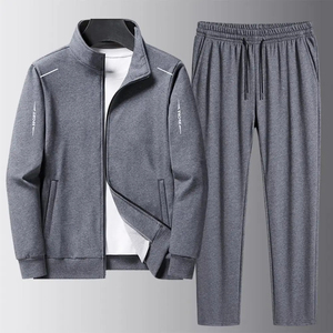 Ensemble de pantalons de survêtement et sweat à capuche surdimensionnés 100% coton survêtements pour hommes - Product Image 1
