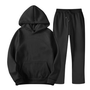 Top Trending Unisex Plus Size Two Piece <b>Track</b> <b>Suit</b> in Spandex/Polyester Matching High Waist Sweatpants & O-Neck Sweatshirt Set - Product Image 6