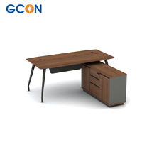 Table de bureau en métal, bureau de direction avec chaise, ensemble de meubles de bureau