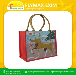 Bolsa de yute blanca hecha a mano ecológica bolsa de diseñador de yute de moda Premium para la sostenibilidad - Product Image 4