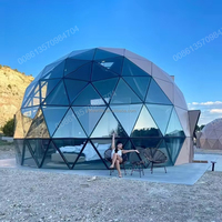 6M 7M cadre en aluminium nid d'abeille Igool géodésique soleil verre dôme Pod serre tente pour glamping luxe hôtel tente Camp maison