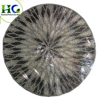 Sous-verre artisanal 3D de qualité supérieure en perles de verre, style rustique |   Décoration de table à manger indienne, résistante à la chaleur, ensemble cadeau en gros
