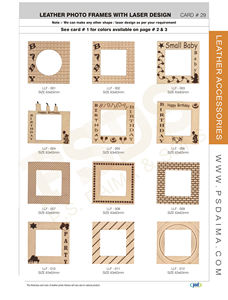 Cadre photo en cuir fait main vintage de luxe personnalisé avec logo personnalisé - Product Image 6