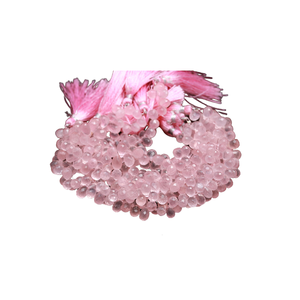 Meilleure vente à facettes larme Rose Quartz AAA Grade pierres roses en vrac perles à la mode conception en gros pour la fabrication de bijoux - Product Image 3