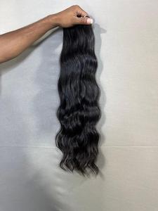 Donante indio 100% Extensiones de cabello ondulado Virgen sin procesar natural Paquetes completos voluminosos suaves Cabello humano virgen crudo de color claro - Product Image 2