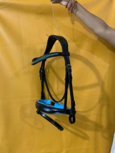 บังเหียนหนังสีน้ำตาลอเนกประสงค์พร้อมสายบังเหียน ผู้ผลิตบังเหียนม้าหนังสีน้ำตาลขนาดเต็ม ผู้จัดจำหน่าย - Product Image 4