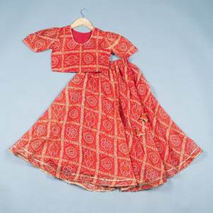 High Quality Soft cotton <b>Kids</b> <b>Lehenga</b> With lace Embroidery Work Party and Wedding Wear for Girl at Best Price - Product Image 1