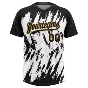 Conjuntos de Camisetas de Béisbol con Botones Estampadas por Sublimación Personalizadas para Hombre, Transpirables, 100% Poliéster, Secado Rápido, Uniformes - Product Image 1