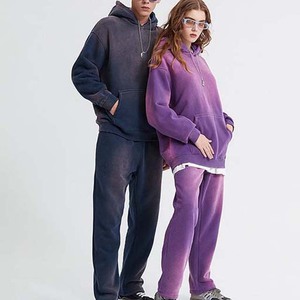 Conception Unique En Gros Automne Lavage À L'Acide À Capuche Poids Lourd Survêtement En Détresse Broderie Confortable Unisexe Prix Pas Cher - Product Image 6