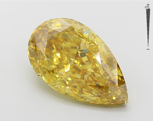 Fábrica al por mayor 6.27CT pera GIA/IGI certificado Diamante Suelto de lujo amarillo vivo CVD/HPHT diamantes cultivados en laboratorio para hacer joyas - Product Image 1