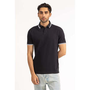 100% Poliéster para Polo de Corte Regular MN-PSH-SS25-036, Tejido de Punto de Alta Calidad, Corte Ajustado, Teñido Liso, Bordado, Antiarrugas - Product Image 3