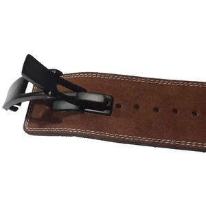 Ceinture de musculation Geo Brother Co en cuir de vachette 4 couches, 10 mm d'épaisseur, fermeture à boucle, robuste, respirante, antidérapante - Product Image 4