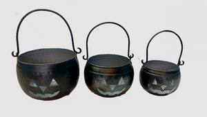 Cubo Decorativo de Metal para Dulces o Bromas, Contenedor Colgante, Adorno Colorido para Mesa y Decoración Colgante para Fiestas de Halloween en Casa - Product Image 4