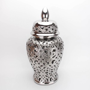 Ensemble de pots carrés en aluminium de luxe faits à la main avec couvercle à boucle, imprimé marocain argenté, passe au lave-vaisselle, accents de décoration pour la salle à manger - Product Image 2