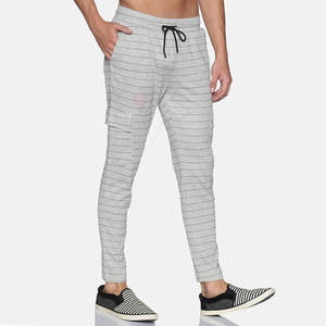 Pantalones de chándal para correr informales de secado rápido personalizados OEM para hombre, pantalones deportivos ajustados de algodón 100%, pantalones deportivos de talla grande lavados en línea a la venta para - Product Image 5