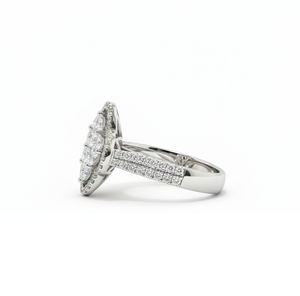 Anillo de Diamantes Múltiples para Mujer, Diamantes Naturales y Cultivados en Laboratorio - Product Image 4