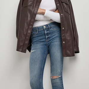 2025 último diseño de pantalones vaqueros desgastados para chicas, pantalones ajustados sexis populares para mujeres, pantalones vaqueros transpirables de talla grande para mujeres, pantalones vaqueros - Product Image 6